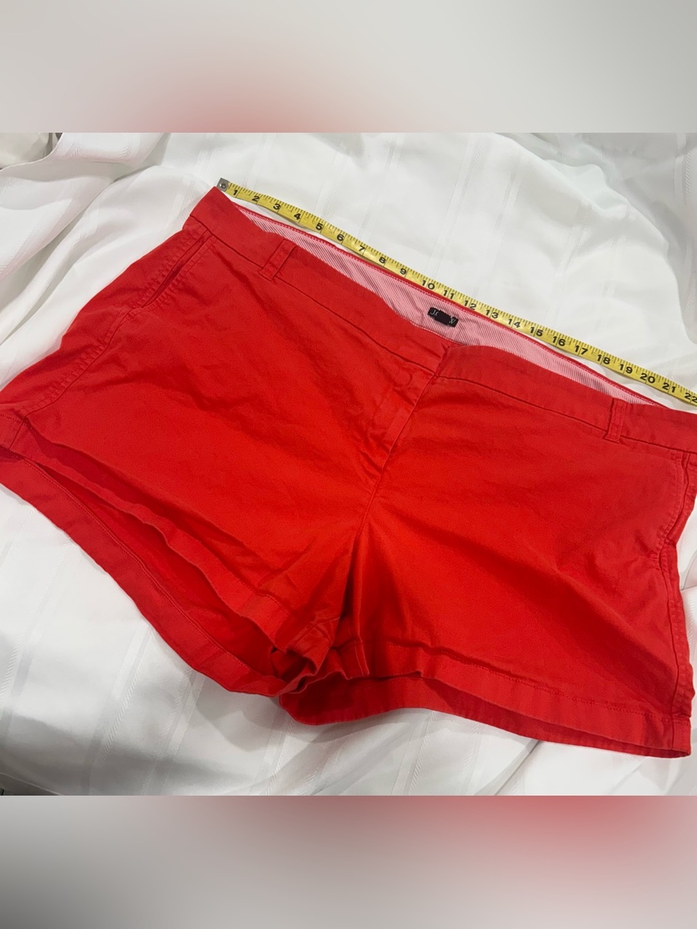J.Crew Red Chino Shorts Women’s Size 22 Plus Casual Summer Stretch Shorts